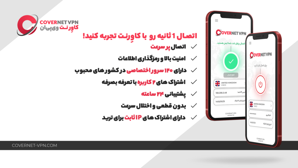 معرفی کاورنت VPN - برای دور زدن صرافی بایننس